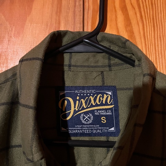 Dixxon green flannel size small - Picture 2 of 4